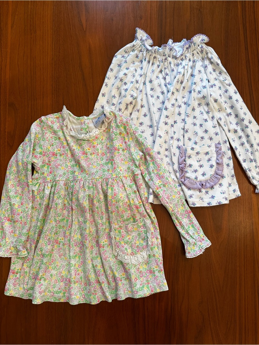 LOT! Eyelet & Ivy bundle of 2 size 5 Floral Long Sleeve Pina Cotton Tops